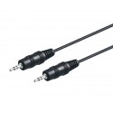 Conexión Jack estéreo 2,5mm macho a macho 1,5m - WIR250
