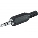 Jack macho 4 pines de 3,5mm (Bolsa de 10 unidades) - CON202
