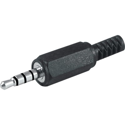 Jack macho 4 pines de 3,5mm (Bolsa de 10 unidades) - CON202