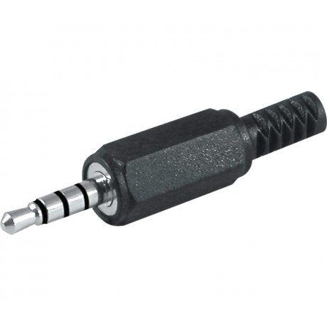 Jack macho 4 pines de 3,5mm (Bolsa de 10 unidades) - CON202