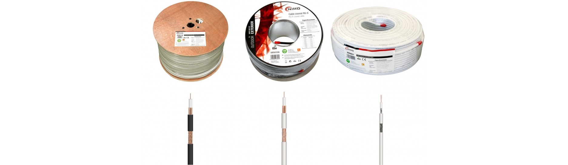 Rollos de Cable para Antena y RF | Comprar Rollos de Cable para Antena y RF
