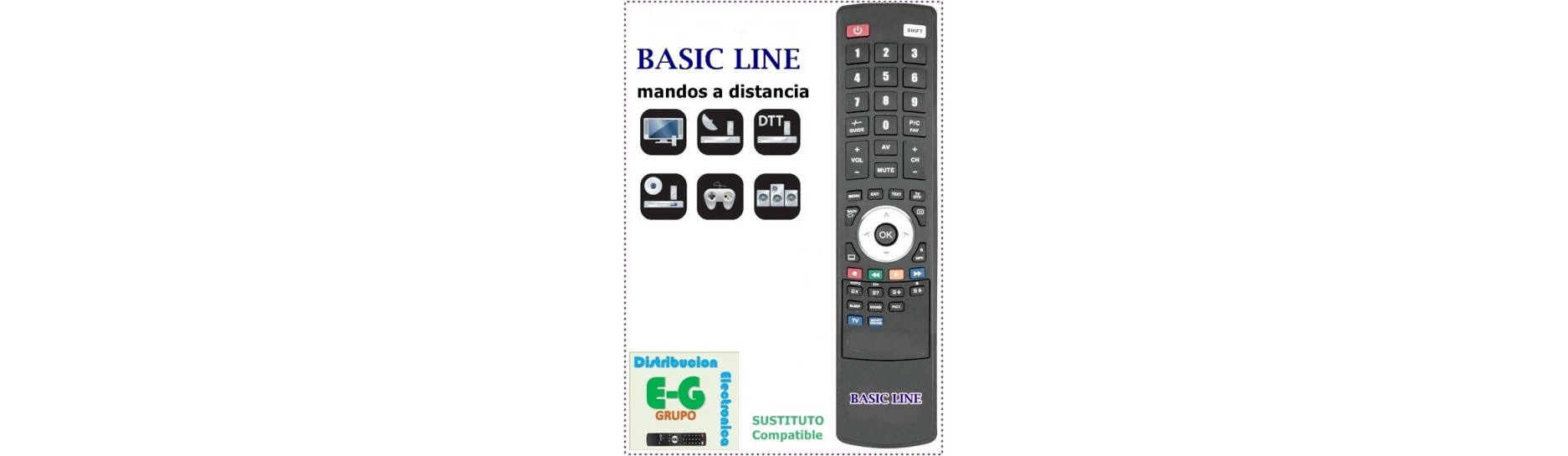 BASIC LINE Mandos para Televisión | Comprar Mandos BASIC LINE para Televisión