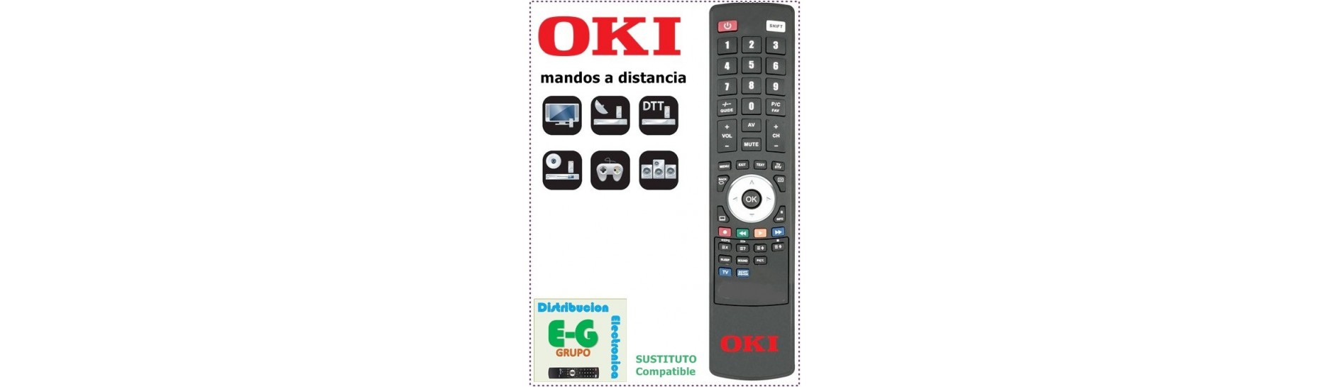 OKI Mandos para Televisión | Comprar Mandos OKI para Televisión