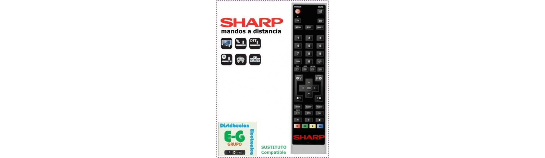 SHARP Mandos para Televisión | Comprar Mandos SHARP para Televisión