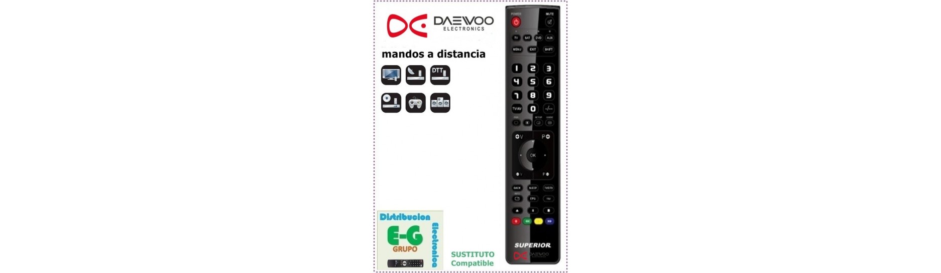 DAEWOO Mandos para Televisión | Comprar Mandos DAEWOO para Televisión