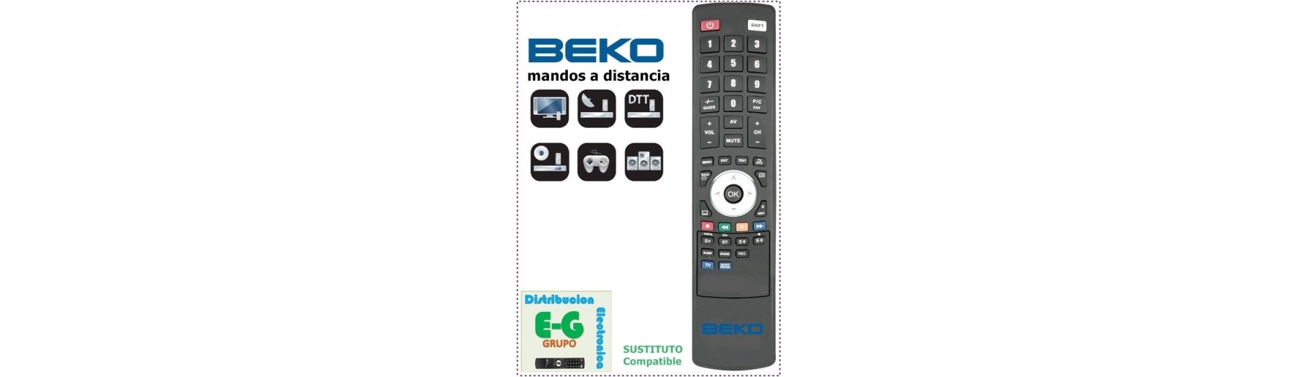 BEKO Mandos para Televisión | Comprar Mandos BEKO para Televisión
