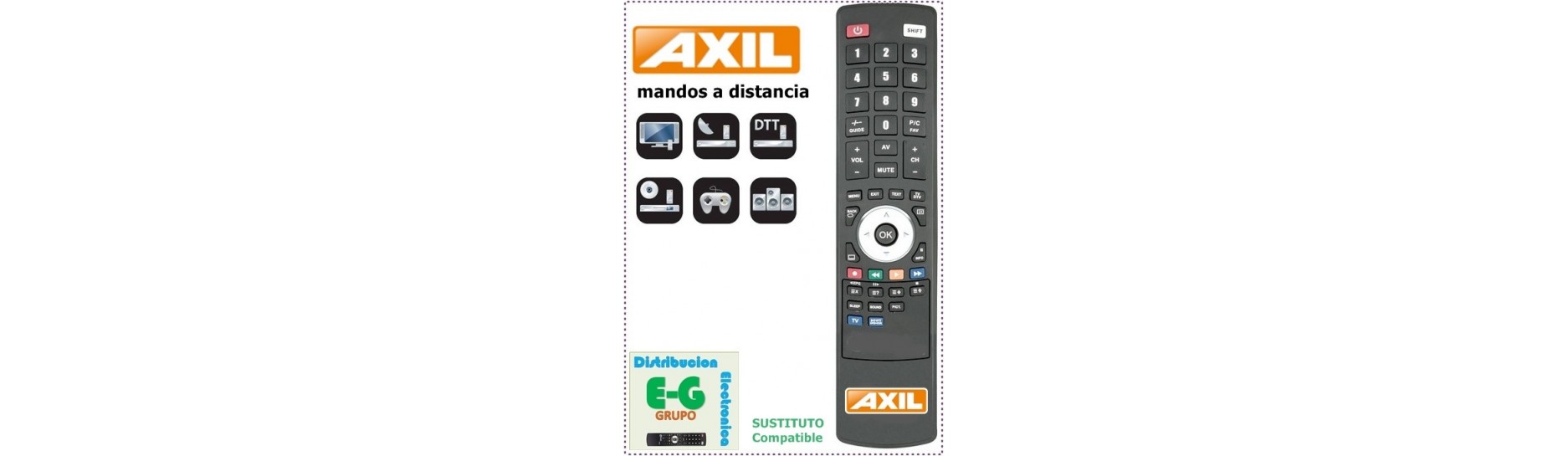 ᐅ Mandos a distancia AXIL ®