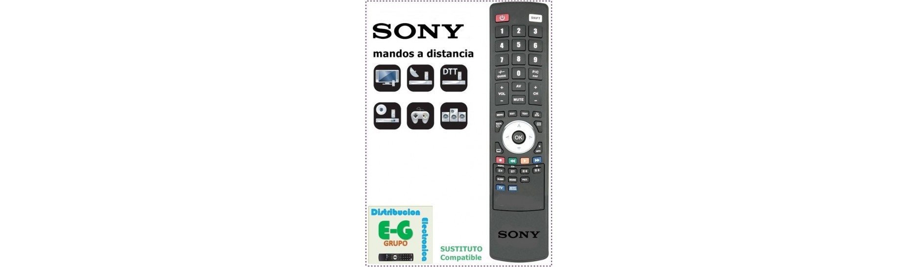 SONY Mandos para DVD e HIFI | Comprar Mando SONY para DVD e HIFI