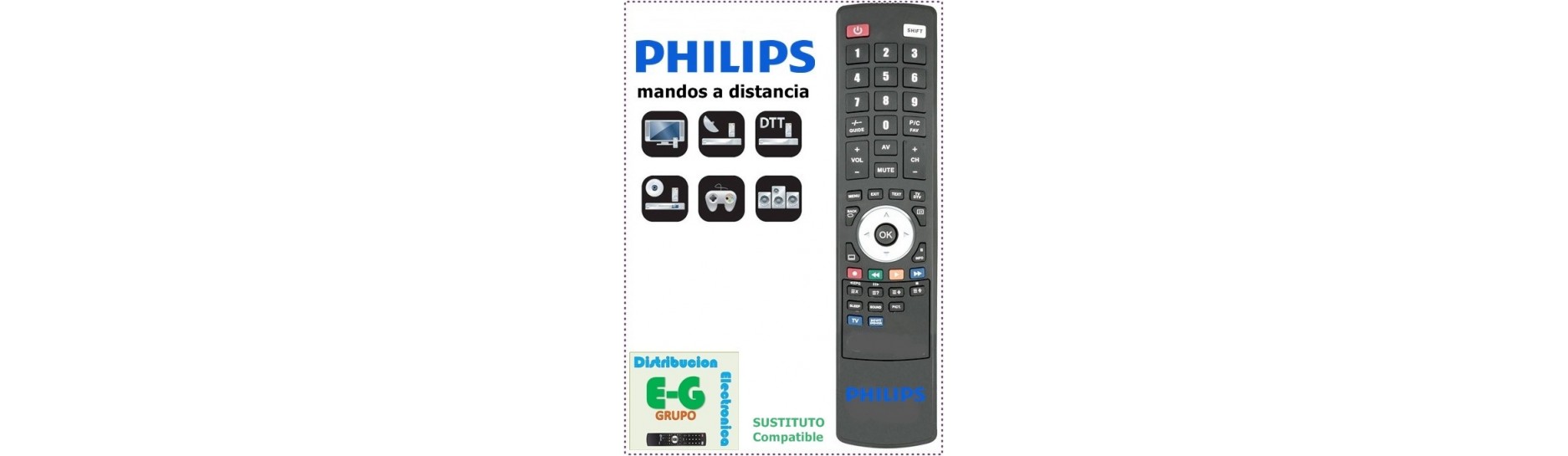 PHILIPS Mandos para DVD e HIFI | Comprar Mando PHILIPS para DVD e HIFI