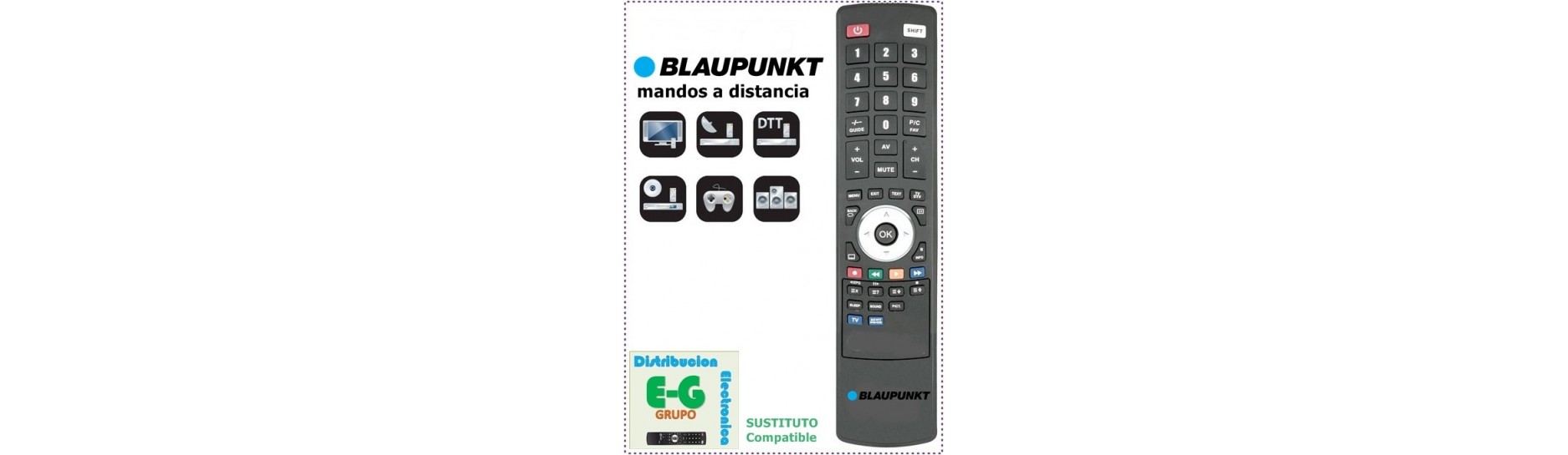 BLAUPUNKT Mandos para DVD e HIFI | Comprar Mando BLAUPUNKT para DVD e HIFI