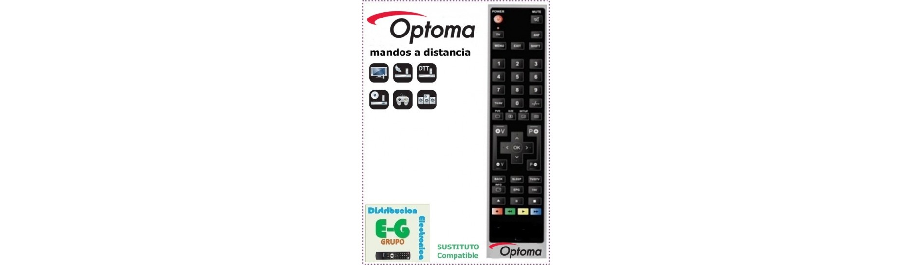 Mandos OPTOMA para Proyector | Comprar Mando para Proyector OPTOMA