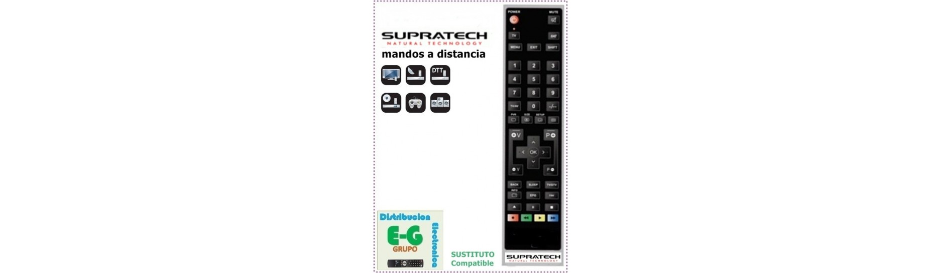 SUPRATECH Mandos para DVD e HIFI | Comprar Mando SUPRATECH para DVD e HIFI