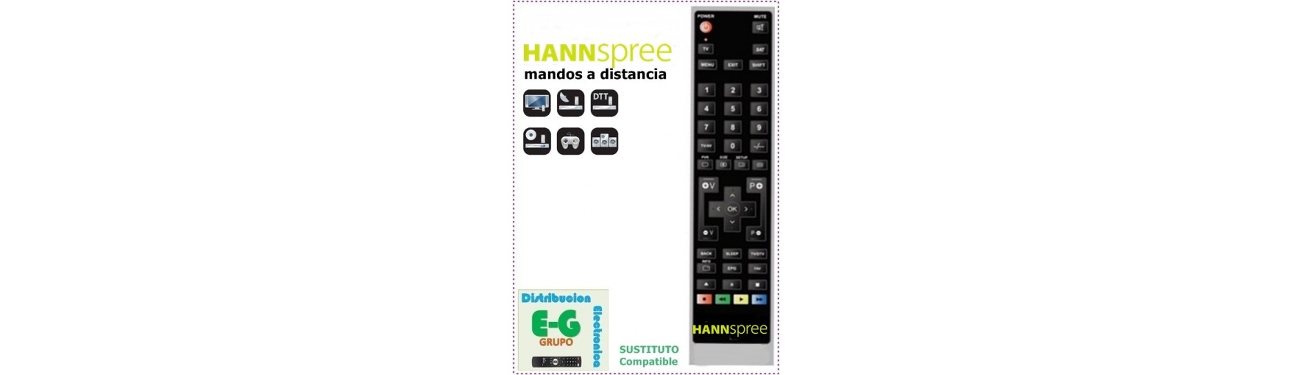 Mando para Televisión HANNSPREE | Comprar Mando para Televisión HANNSPREE