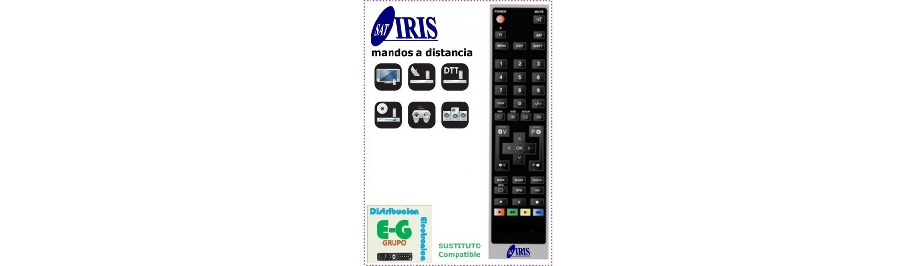 IRIS Mandos para Receptores SAT y TDT | Comprar IRIS Mando para Receptor SAT y TDT