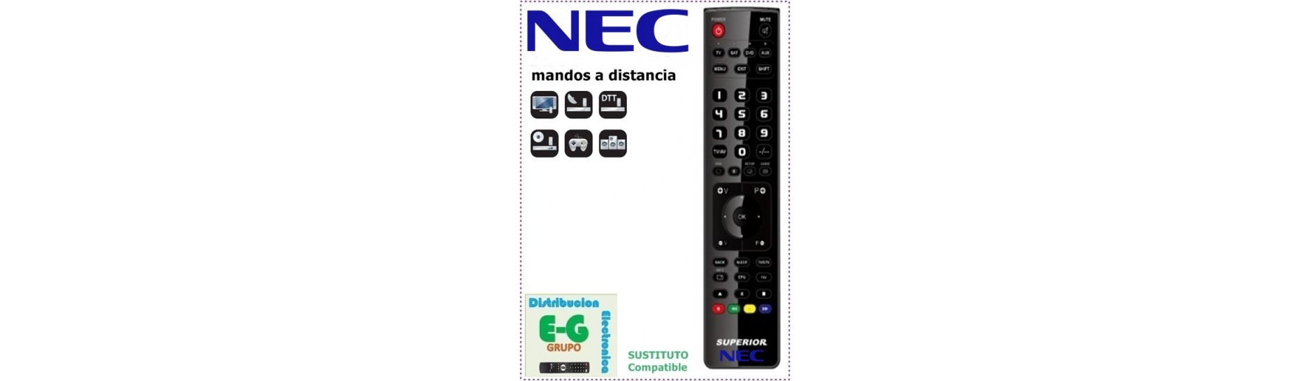 Mandos NEC para Proyector | Comprar Mando para Proyector NEC