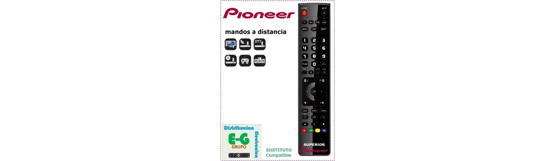 Mandos PIONEER para DVD-HIFI | Comprar Mando para DVD-HIFI PIONEER