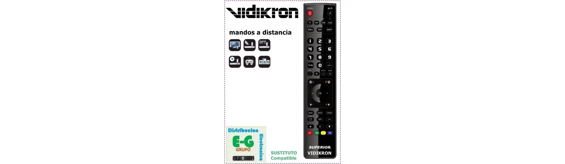 Mandos VIDIKRON para Televisión | Comprar Mando para Televisión VIDIKRON