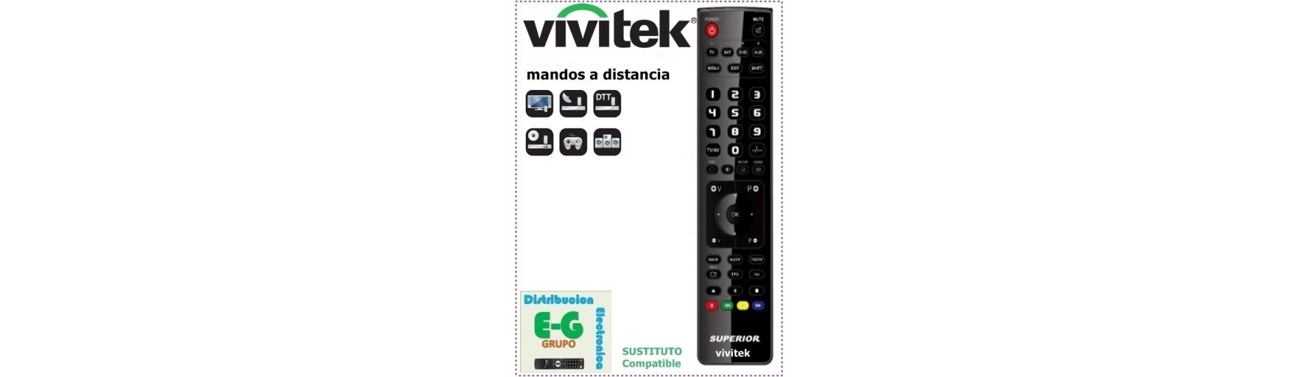 Mandos VIVITEK para Proyector | Comprar Mando para Proyector VIVITEK