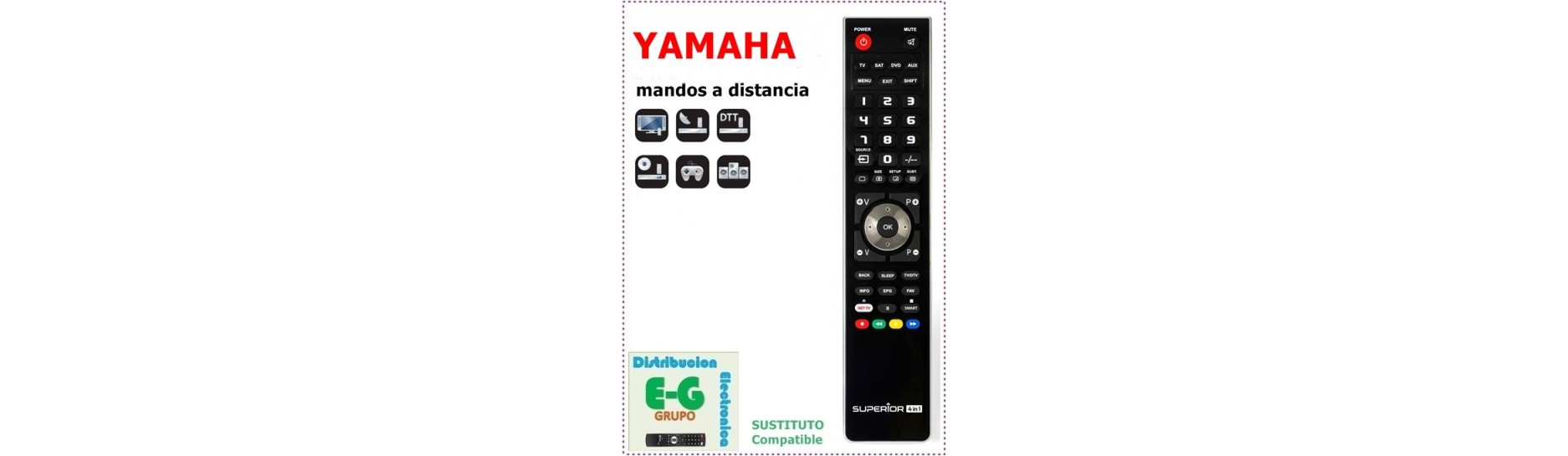 YAMAHA Mandos para DVD e HIFI | Comprar Mando YAMAHA para DVD e HIFI