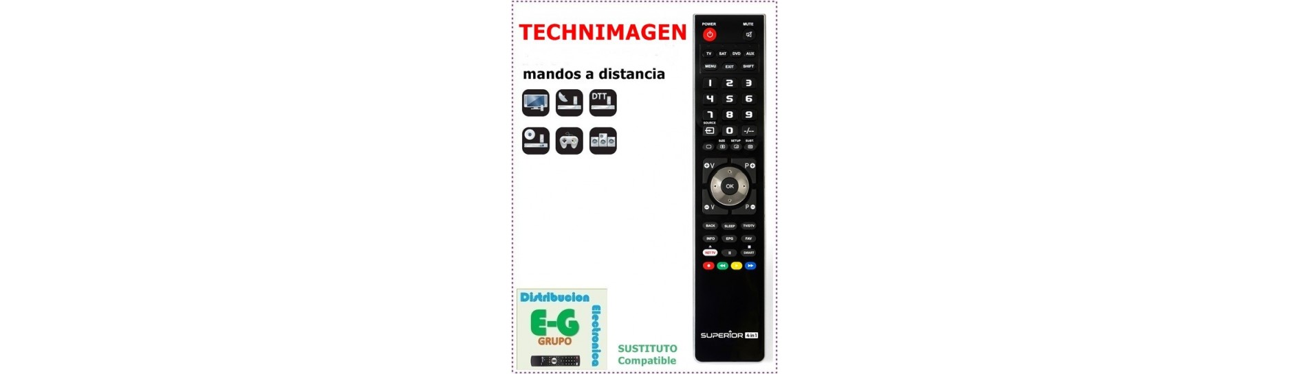 TECHNIMAGEN Mandos para Televisión | Comprar Mandos TECHNIMAGEN para Televisión