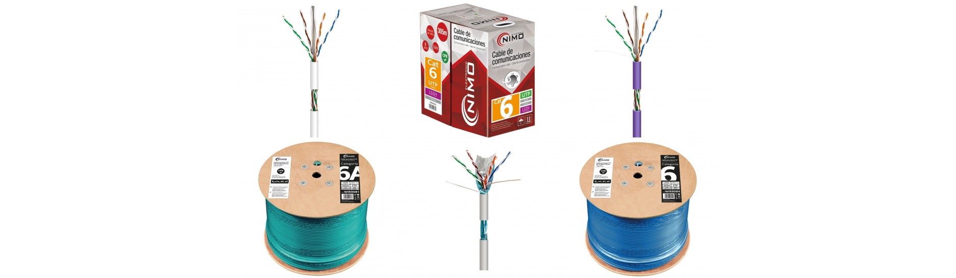 Rollos de Cable para REDES UTP/FTP | Comprar Mantenimiento de Redes UTP/FTP