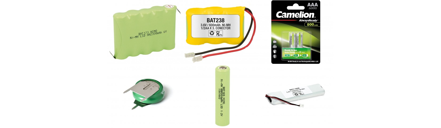 BATERÍAS de Ni-Cd / Ni-MH | Comprar BATERÍAS de Ni-Cd / Ni-MH