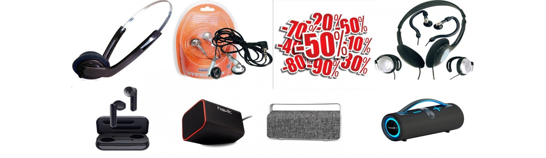 Auriculares, Altavoces, Accesorios, Descuentos en Electrónica | Comprar Auriculares, Altavoces