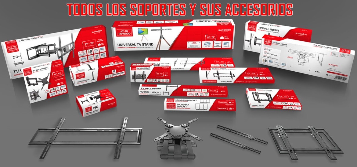 SOPORTES PARA TELEVISIO, PROYECTORES Y ALTAVOCES